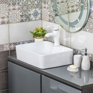 Накладная раковина Melana 7291-805 49см белый